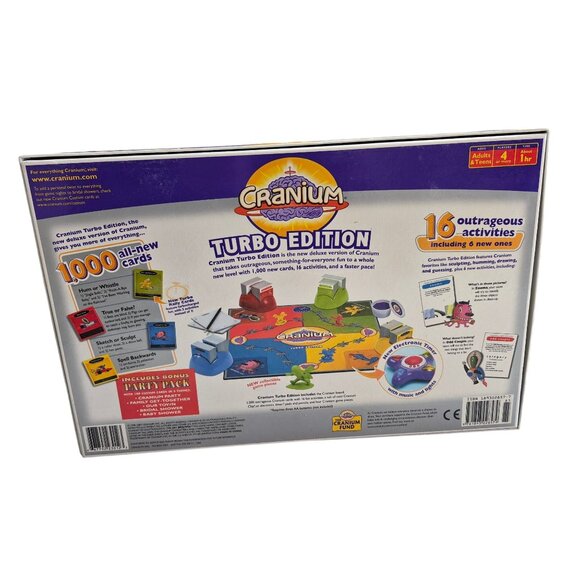 Cranium Turbo Edition Board Game - 1000 Cards & 16 Activities - Adults & Teens - - Picture 13 of 16
